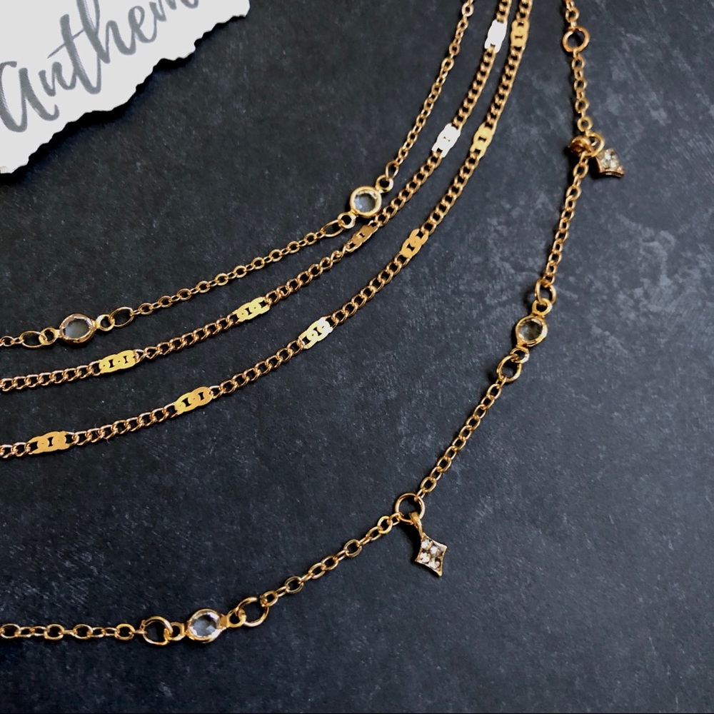 3/$25⚡️layered drops chain necklace - Picture 3 of 5